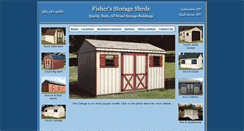 Desktop Screenshot of fishers-storage-sheds.com