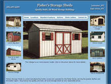 Tablet Screenshot of fishers-storage-sheds.com